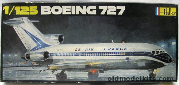 Heller 1/125 Boeing 727 - Air France Early or Late Markings, 450 plastic model kit